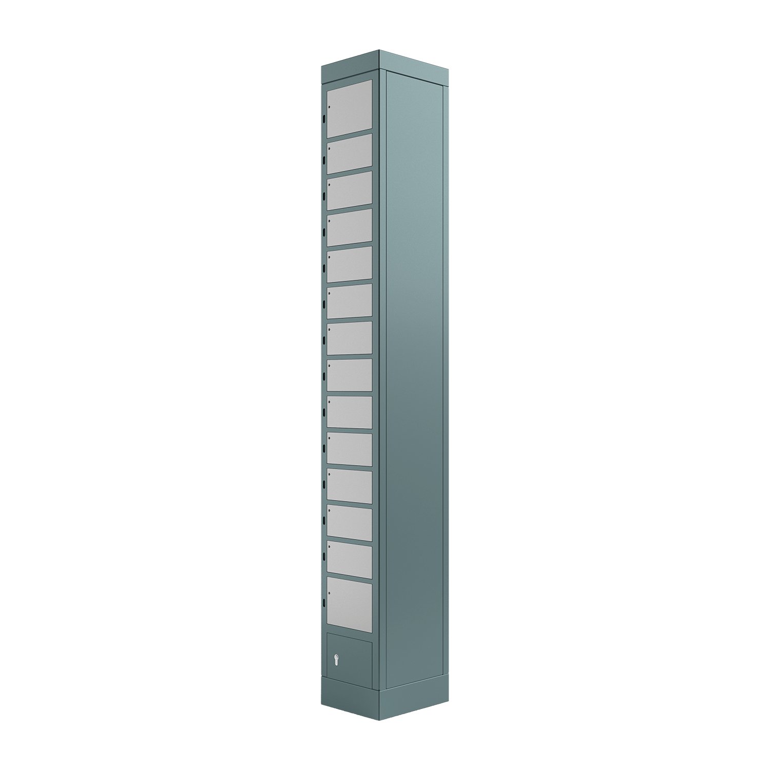 locker compartment system, size S, with 14 compartments, right view
