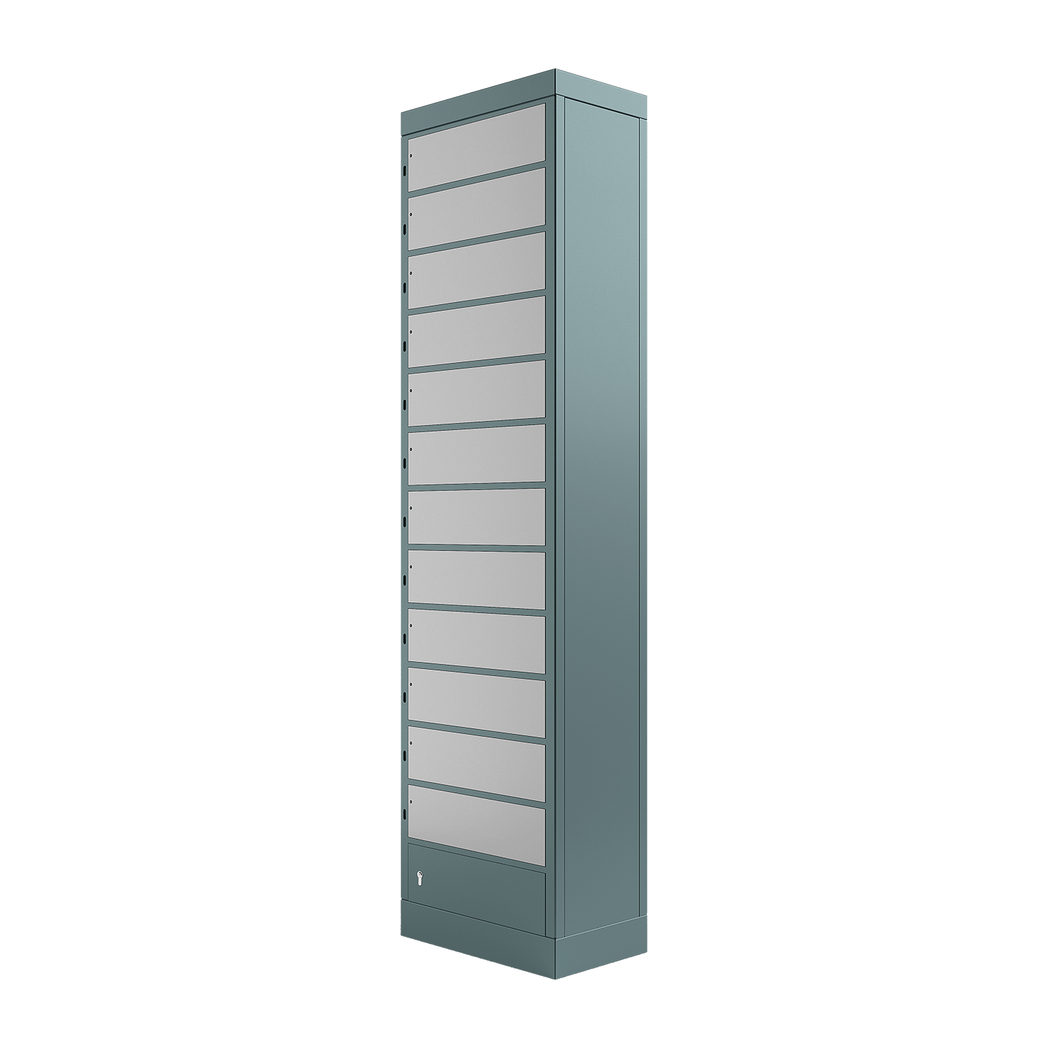locker compartment system, size M, with 12 compartments for safekeeping, right view