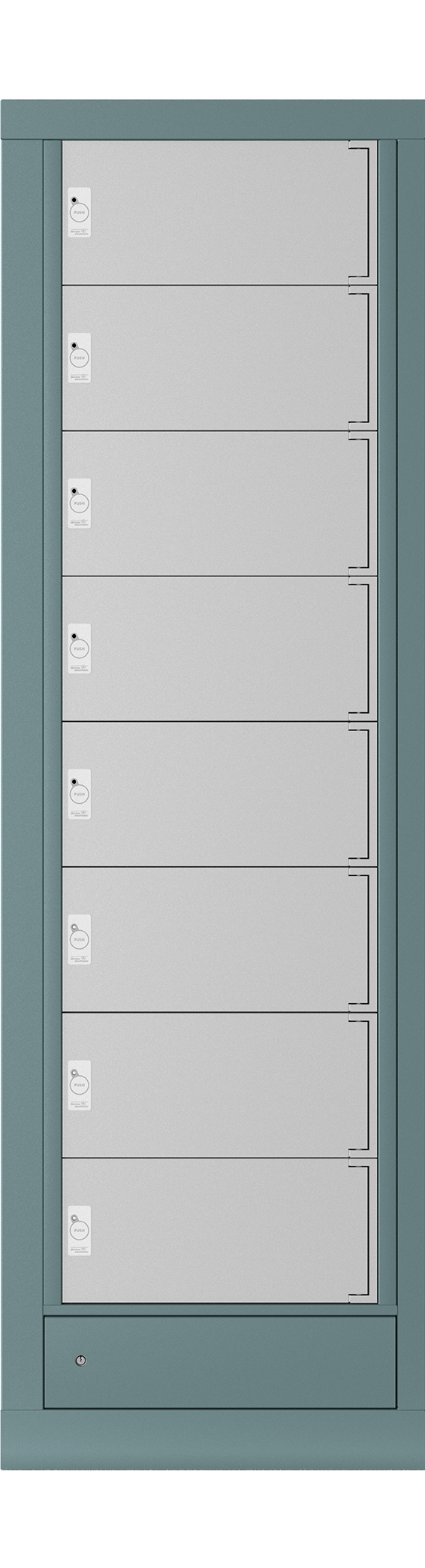 proxSafe unixx U housing, incl. UHF-kit
to accommodate up to 8 compartment modules with UHF antenna