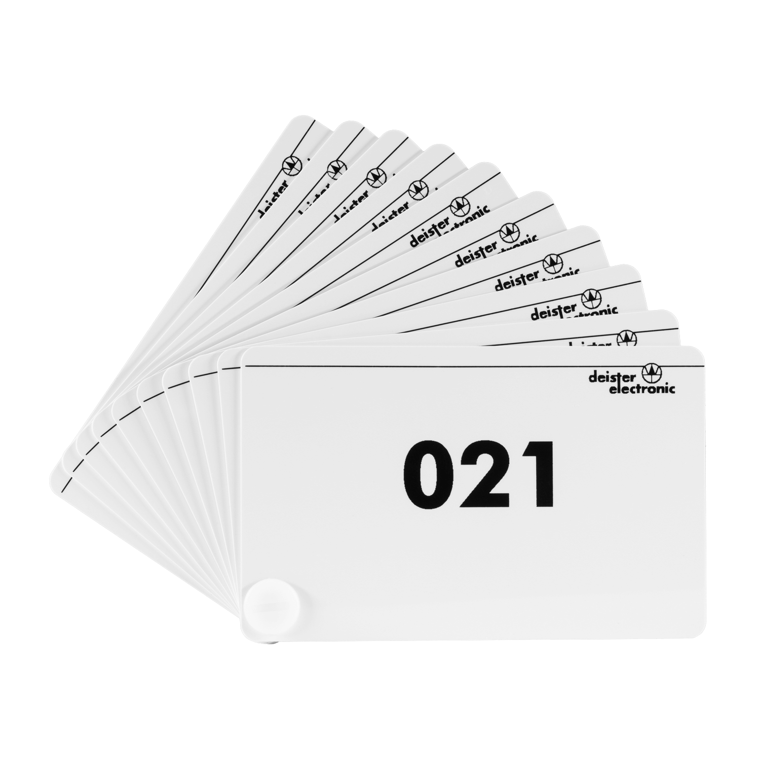 Event cards for various events during control rounds. Compact and clearly organized as card compartments
