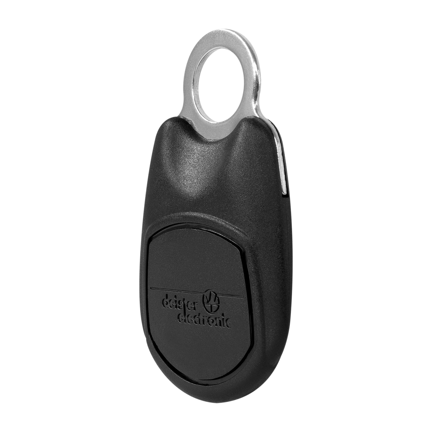 RFID transponder as key fob for access control. Side view